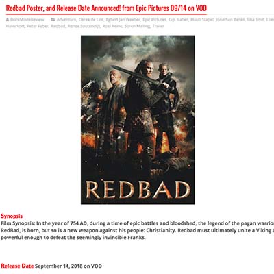 RedBad Poster, and Release Date Announced! from Epic Pictures 09/14 on VOD